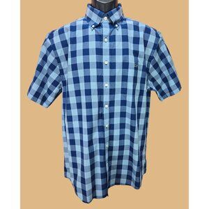 Vineyard Vines Mens Blue Check Tucker Shirt Medium 100% Cotton